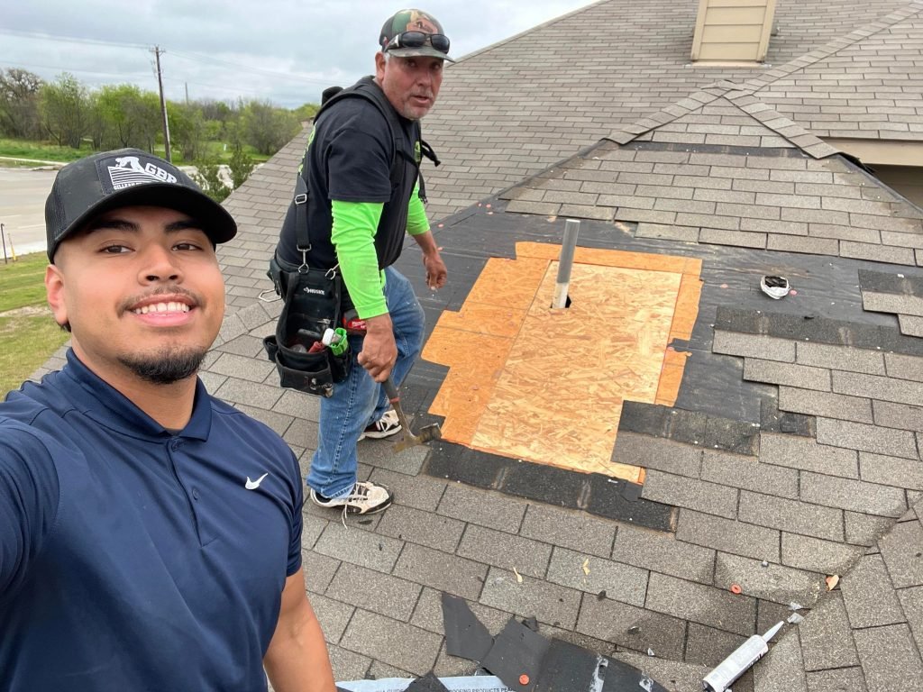 residential shingle roof repair in Denton Texas