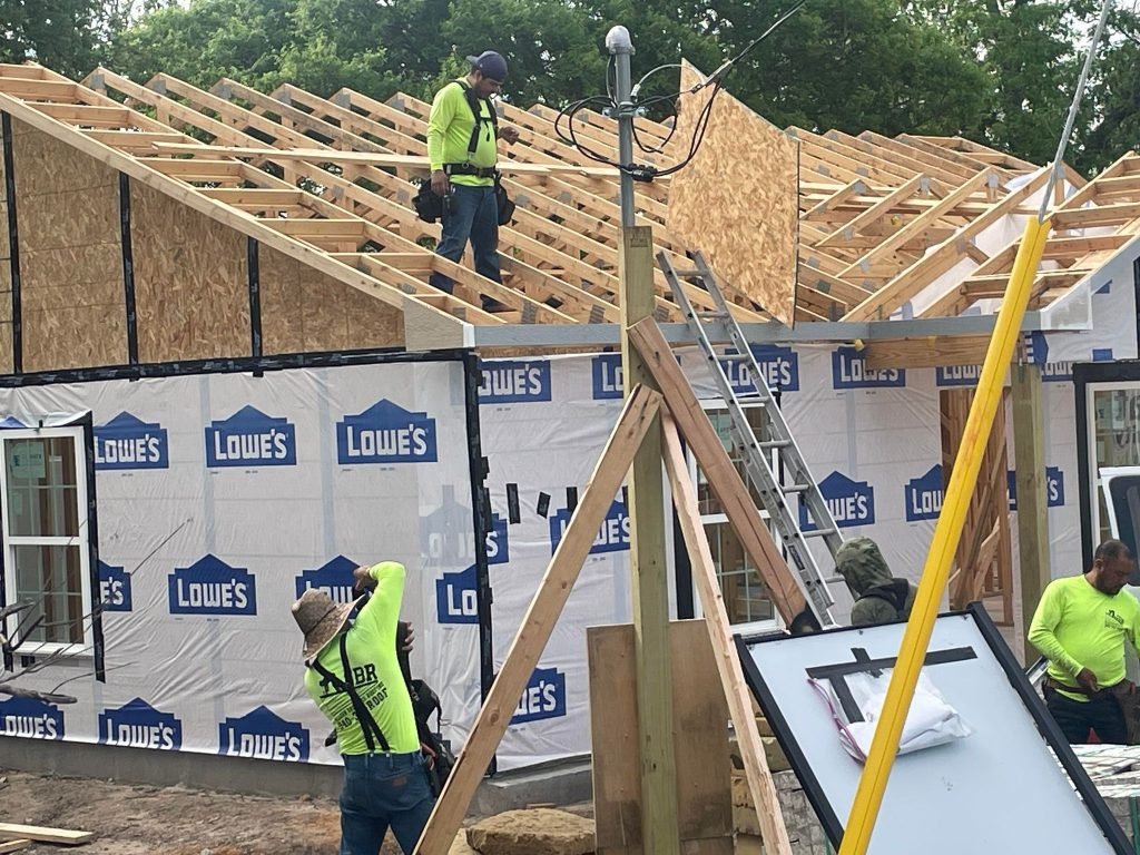 residential roof installation in Denton Texas