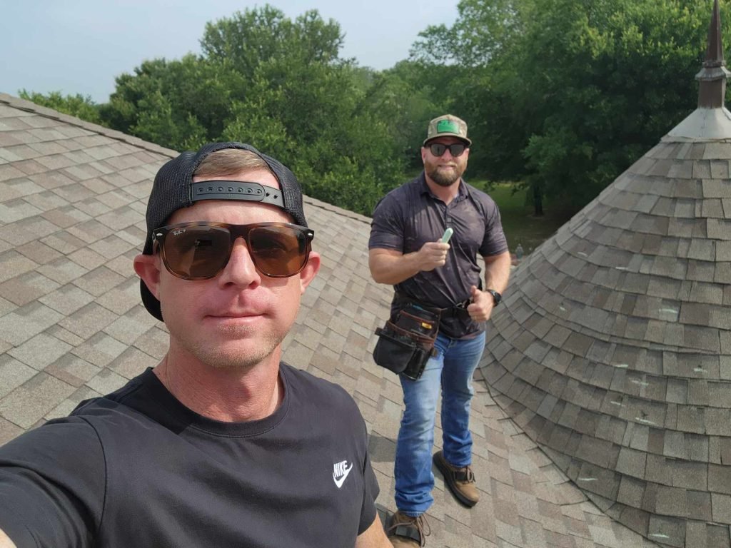 hail damage roof inspection in Denton