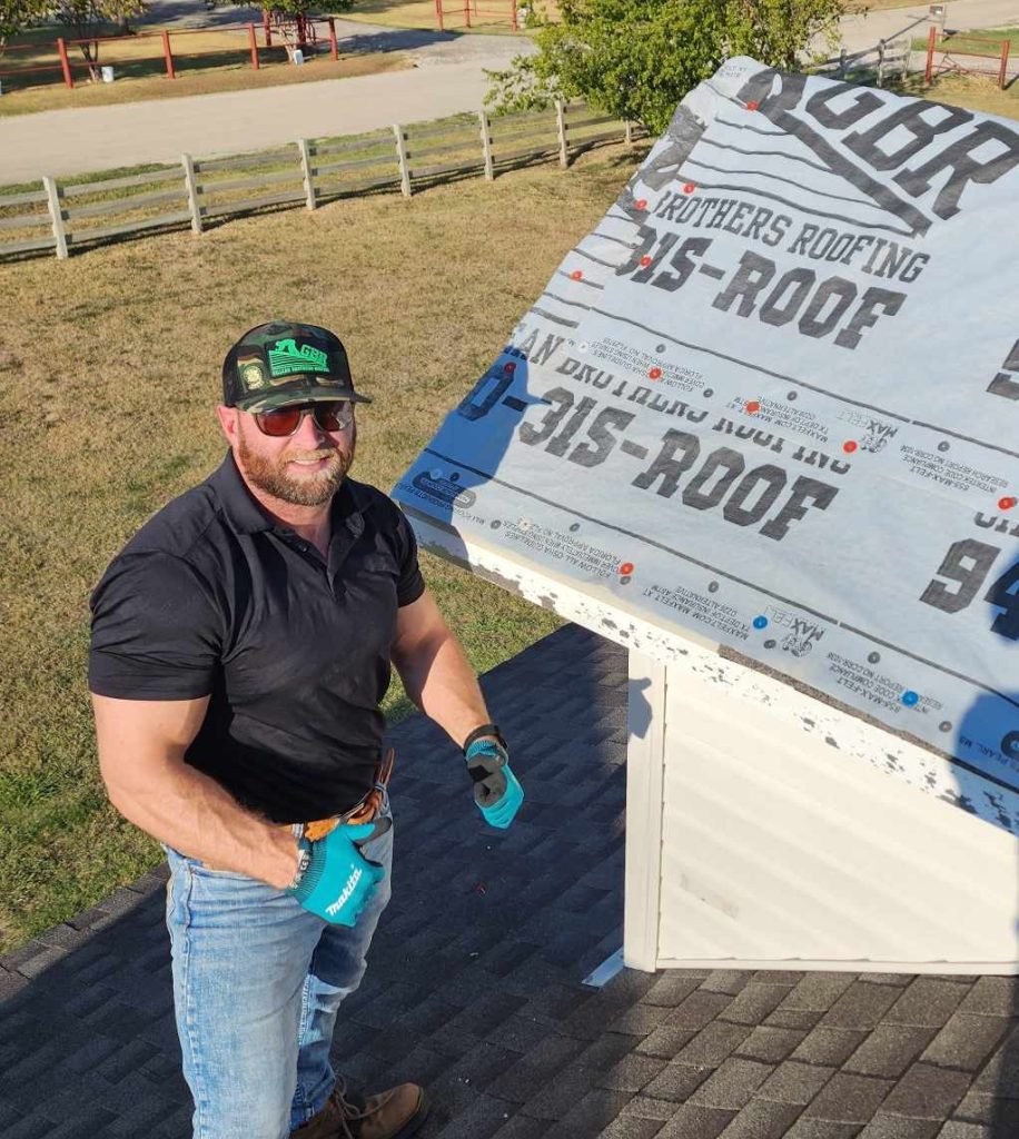 residential roof replacement by Gillean Brothers Roofing in Denton