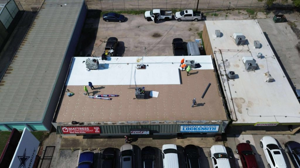 bryan-and-sons-locksmith-denton-tx-new-flat-roof-in-progress