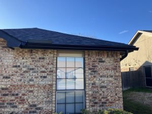 gutter on brick home